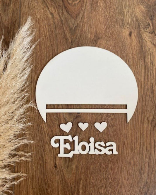 Base Mdf Semicírculo Personalizado Corazón