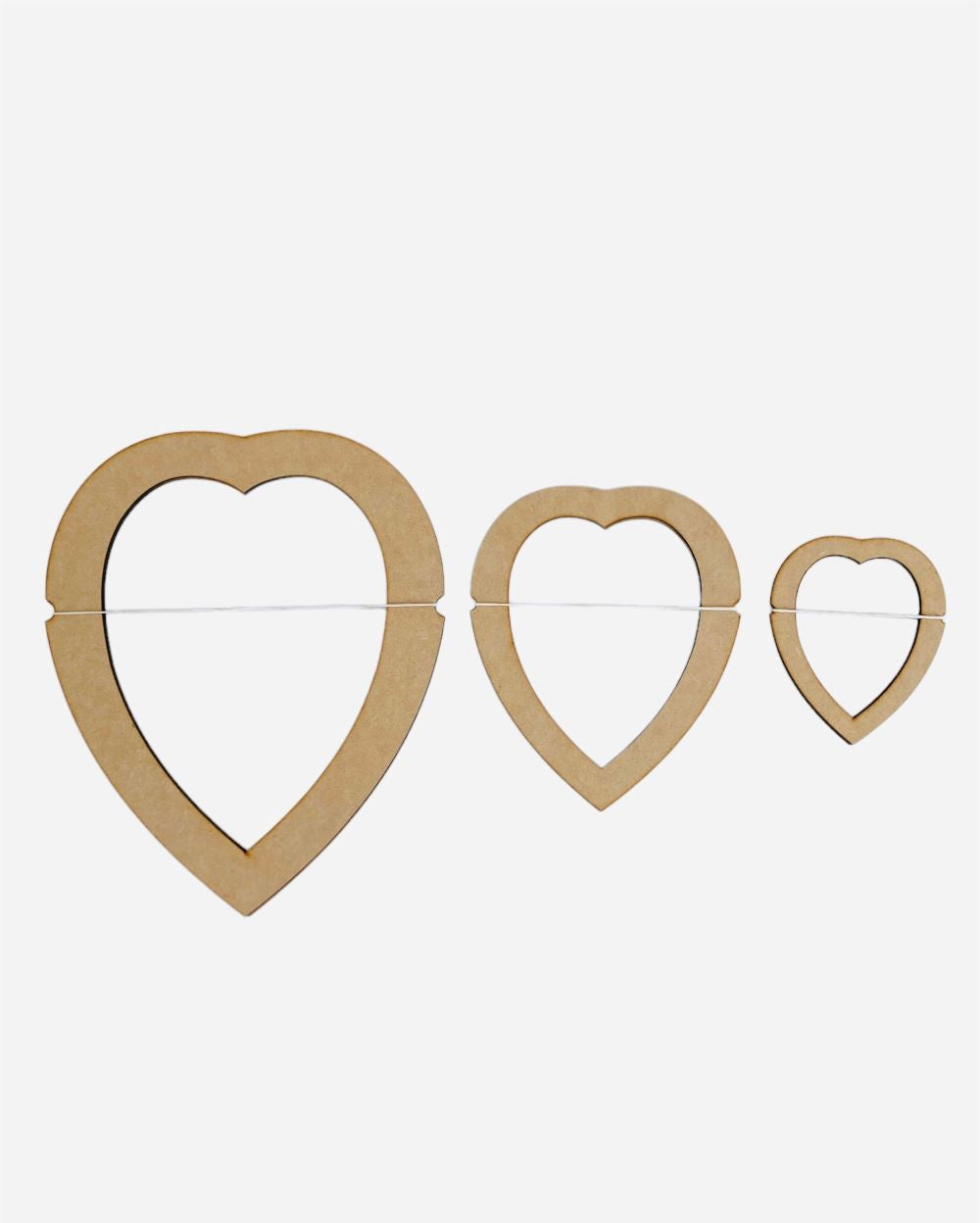 Molde Mdf Hoja Doble Corazon