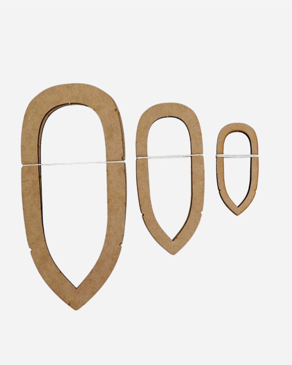 Molde Mdf Pluma Doble