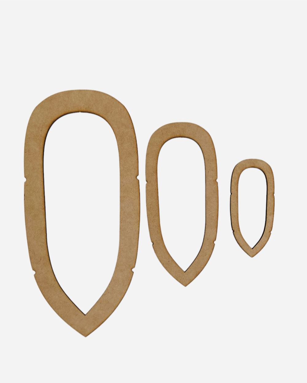 Molde Mdf Pluma Simple