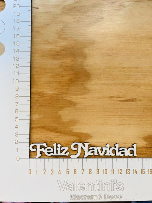Base Mdf Letras Feliz Navidad