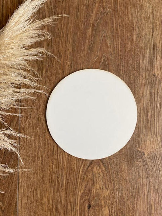 Circulo MDF Blanco 17cm